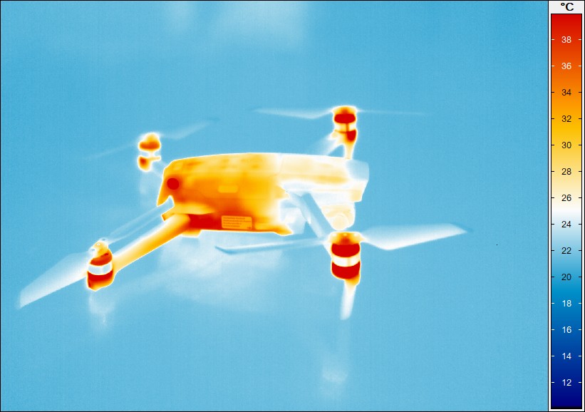 Thermographisches Bild einer Drohne