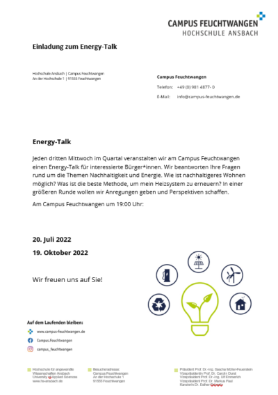 Energy-Talk Infosheet