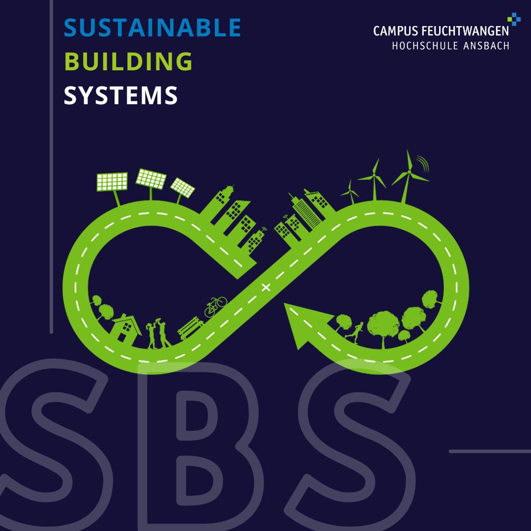 Logo des SBS Studiengangs. Sustanible Building System