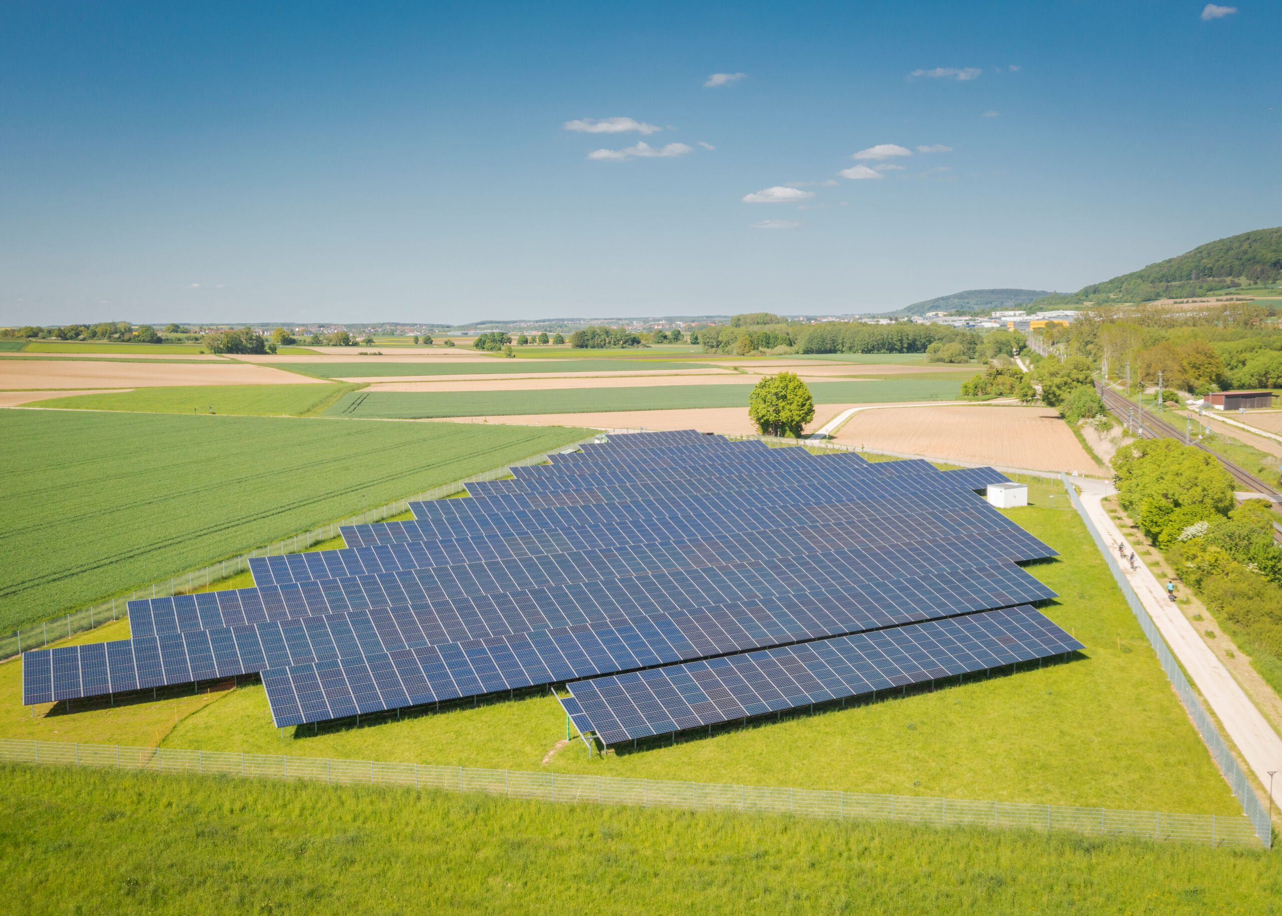 Abbildung einer Solarfarm